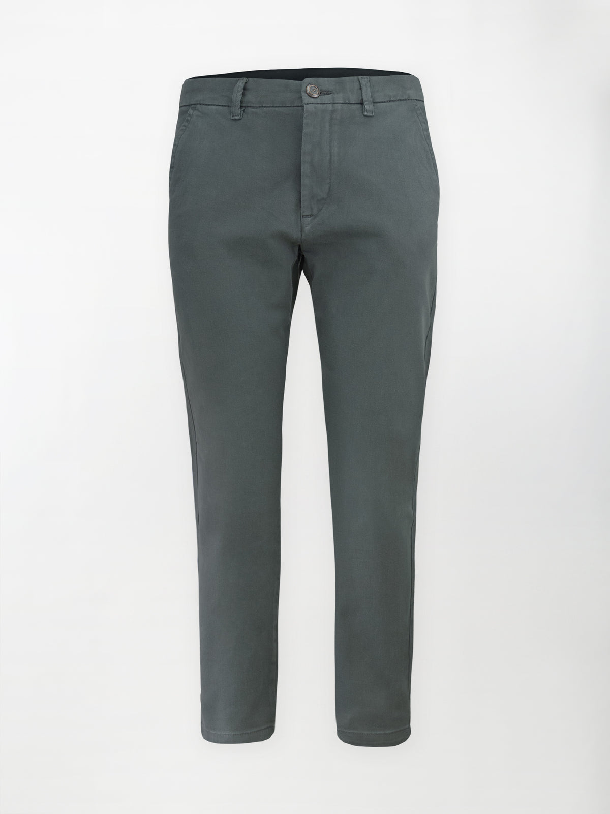 Pantalone Chino Bull in Cotone Stretch - Color Antracite - Regular Comfort fit