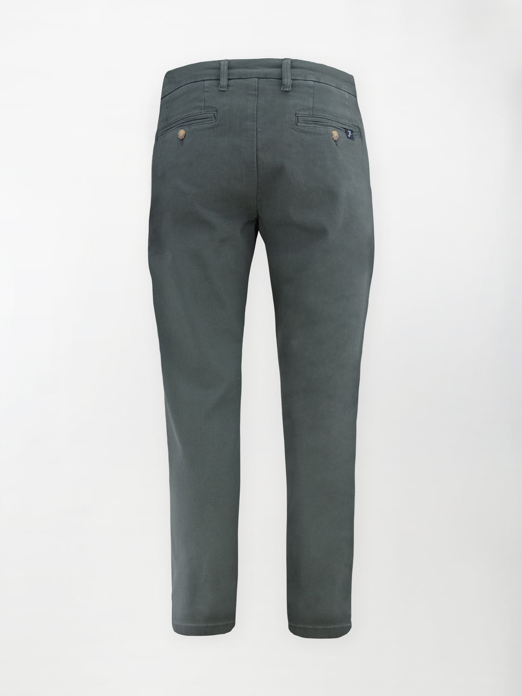 Pantalone Chino Bull in Cotone Stretch - Color Antracite - Regular Comfort fit
