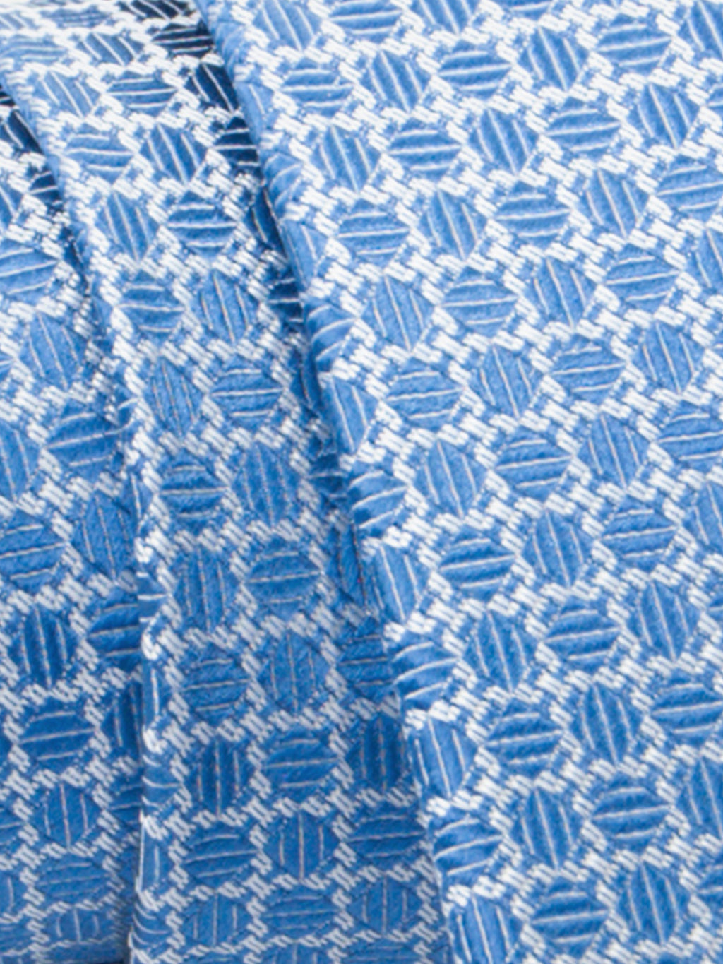 Cravatta trama diamantino a quadri - color Bluette image 1