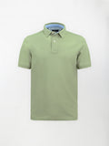 Polo in cotone Piquet - color Verde oliva image 0