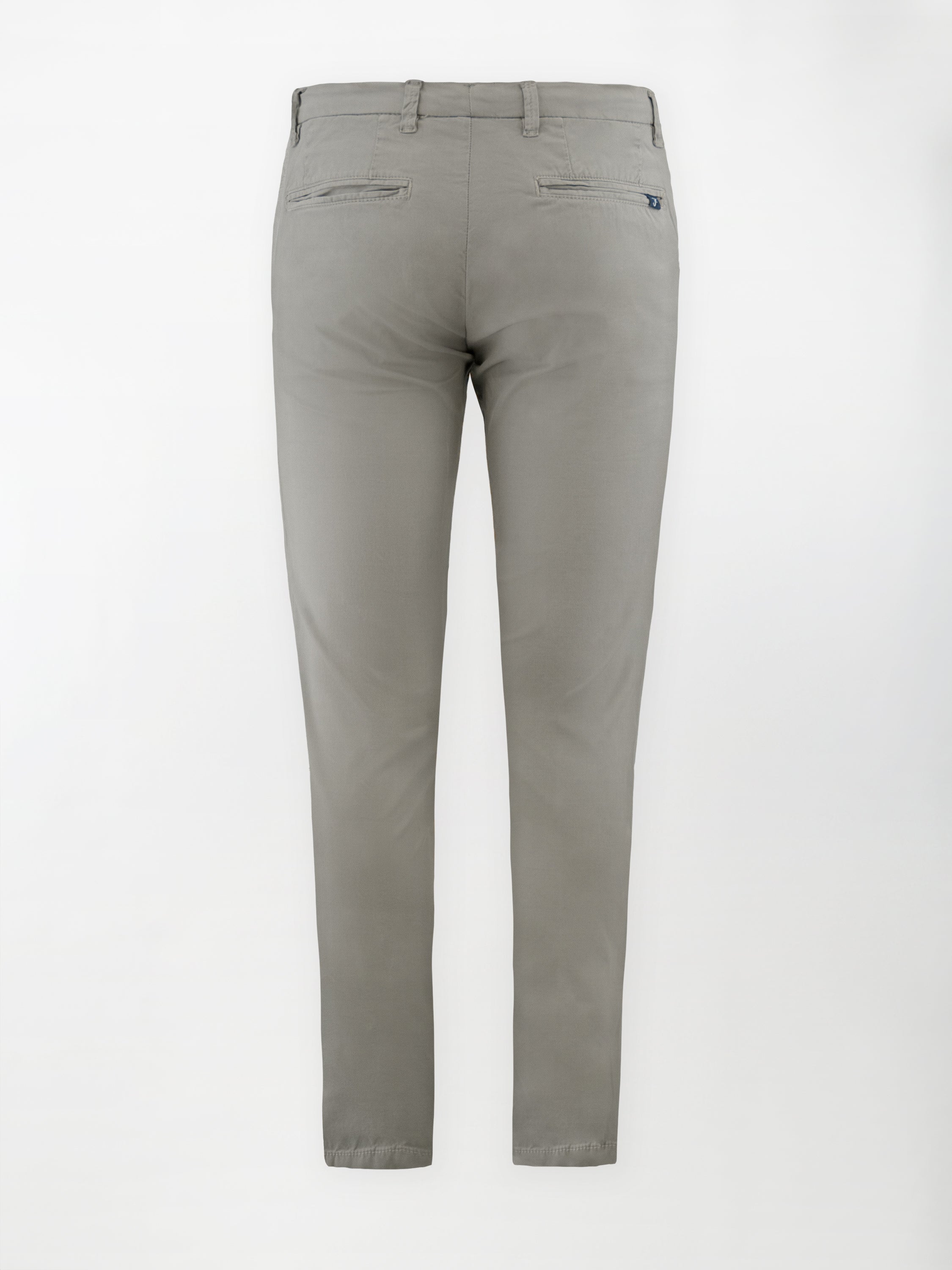 Pantalone Dobby in Cotone Elasticizzato - Color Grigio - Slim Fit image 1
