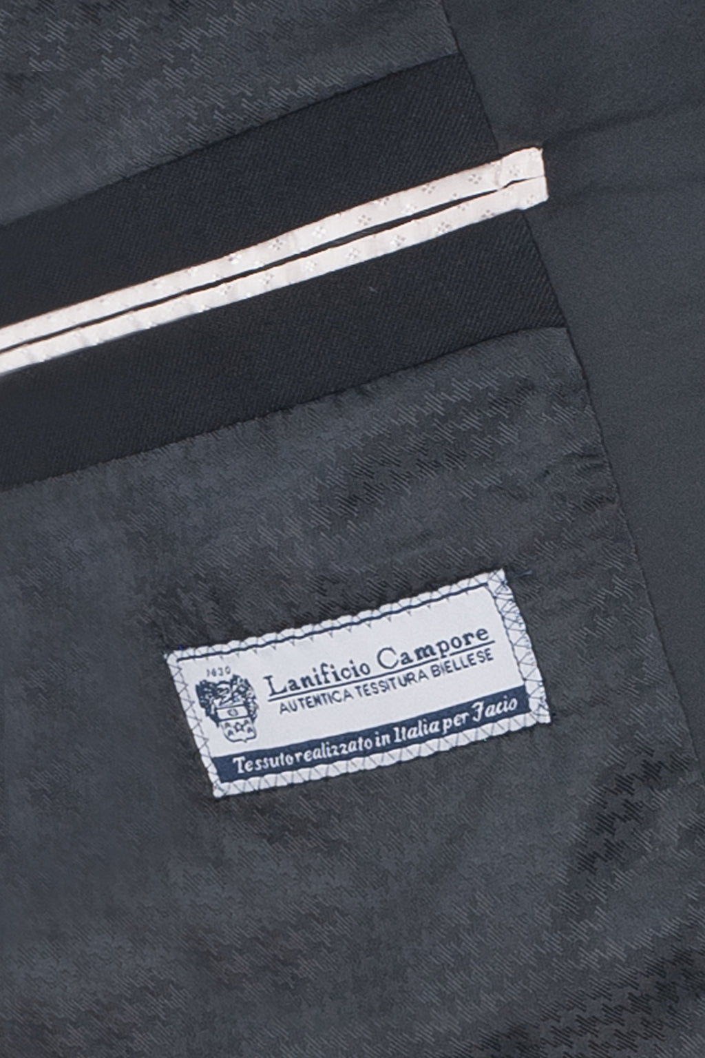 Smoking in Fresco Lana color Nero - Slim Fit image 2