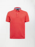 Polo in cotone Piquet - color Rosso papavero image 0