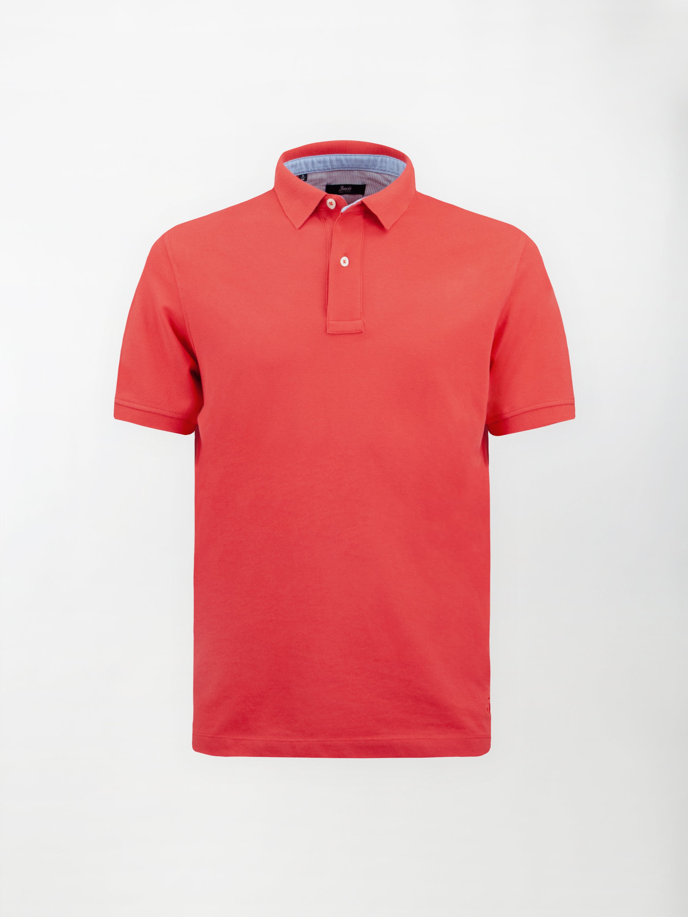 Polo in cotone Piquet - color Rosso papavero image 0