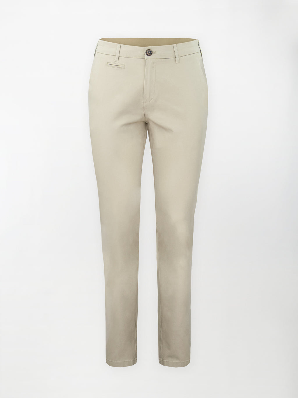 Pantalone Daily in Cotone Elasticizzato - Color Beige - Slim Fit image 0