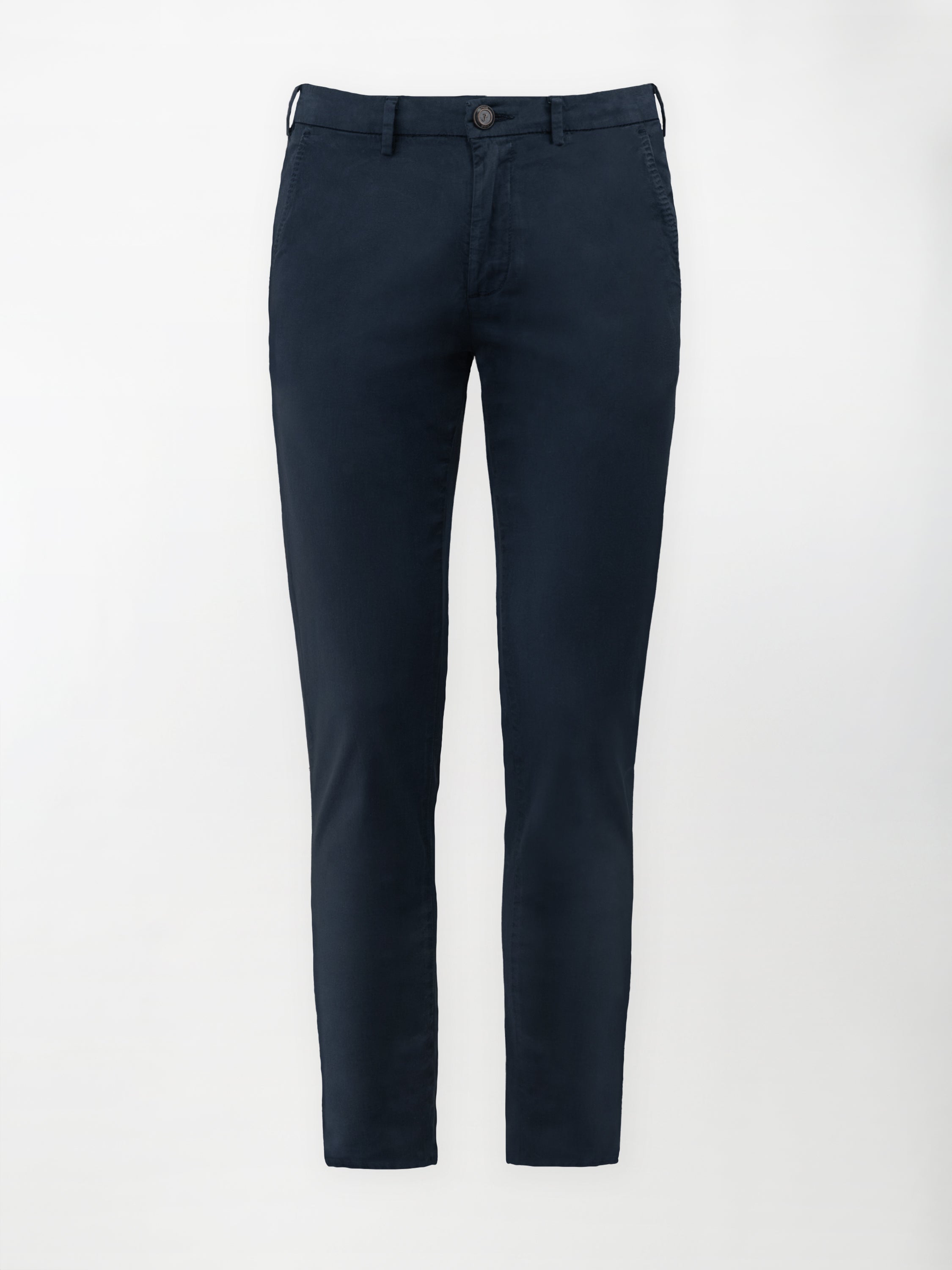Pantalone Chino Daily in Cotone Elasticizzato - Color Blu navy - Slim Fit image 0