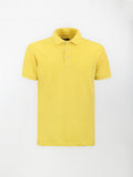 Polo leggera in cotone e lino - color Giallo canarino image 0