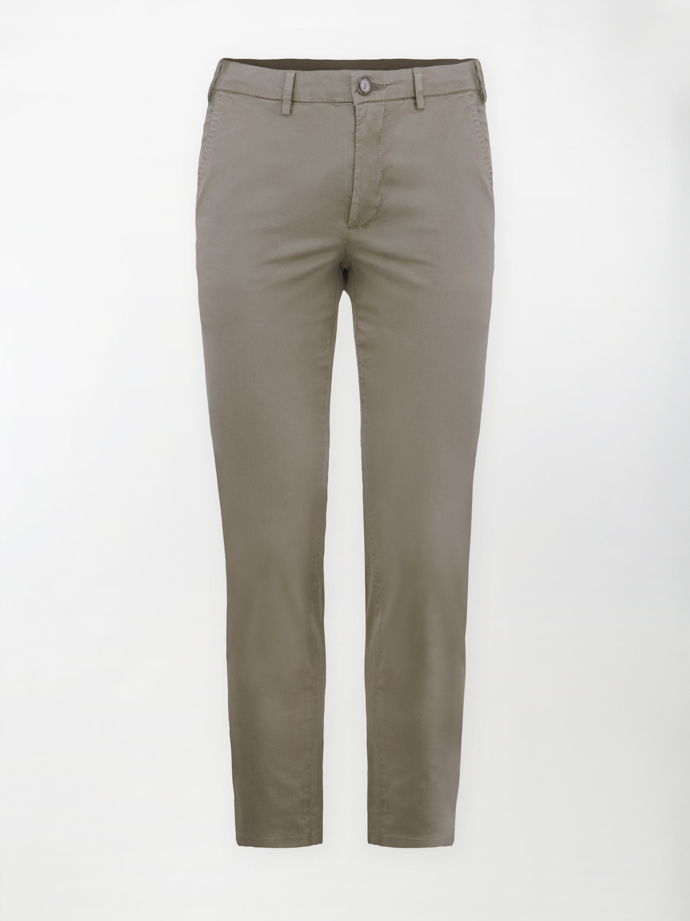 Pantalone Chino Daily Regular in Cotone Elasticizzato - Color Fango image 0