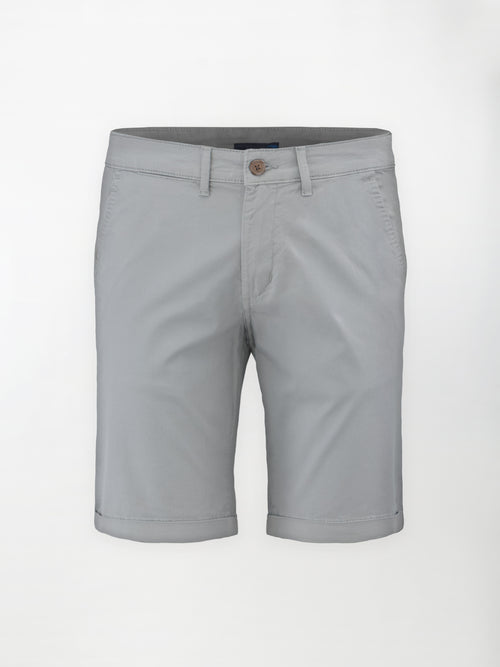 Bermuda classico in cotone elasticizzato - color Grigio image 0