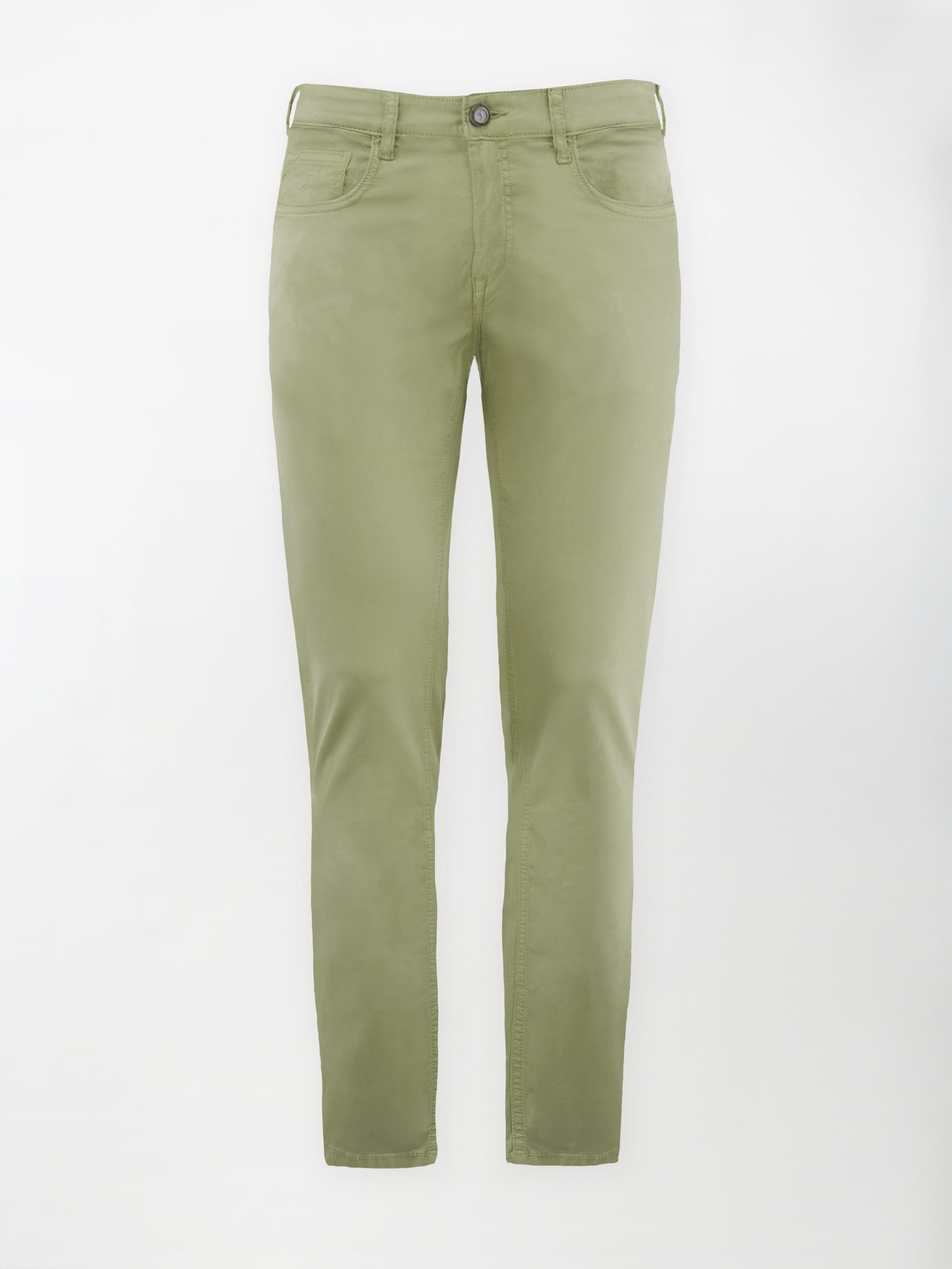 Pantalone 5 Tasche in cotone stretch - Color Oliva image 0
