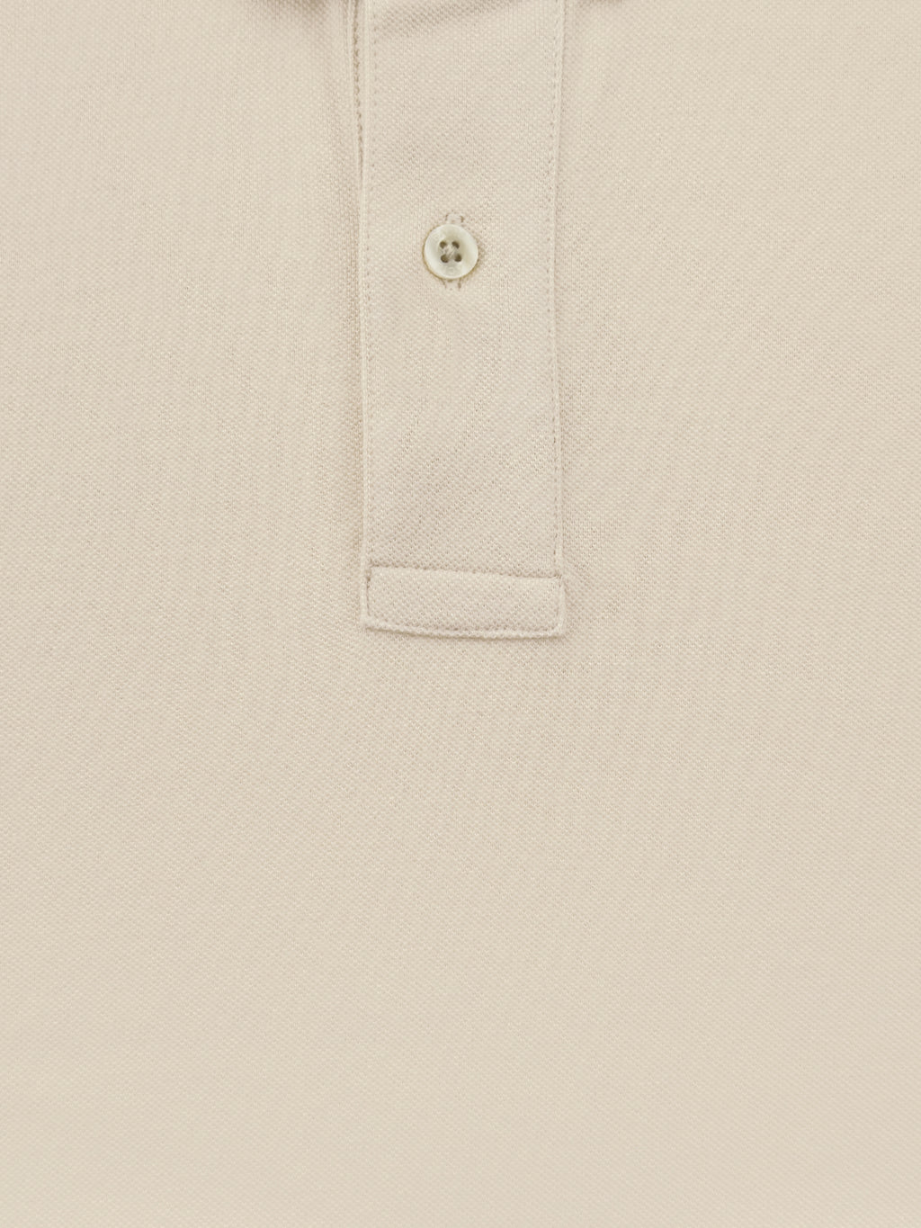 Polo in cotone Piquet - color Sabbia in tinta unita image 2
