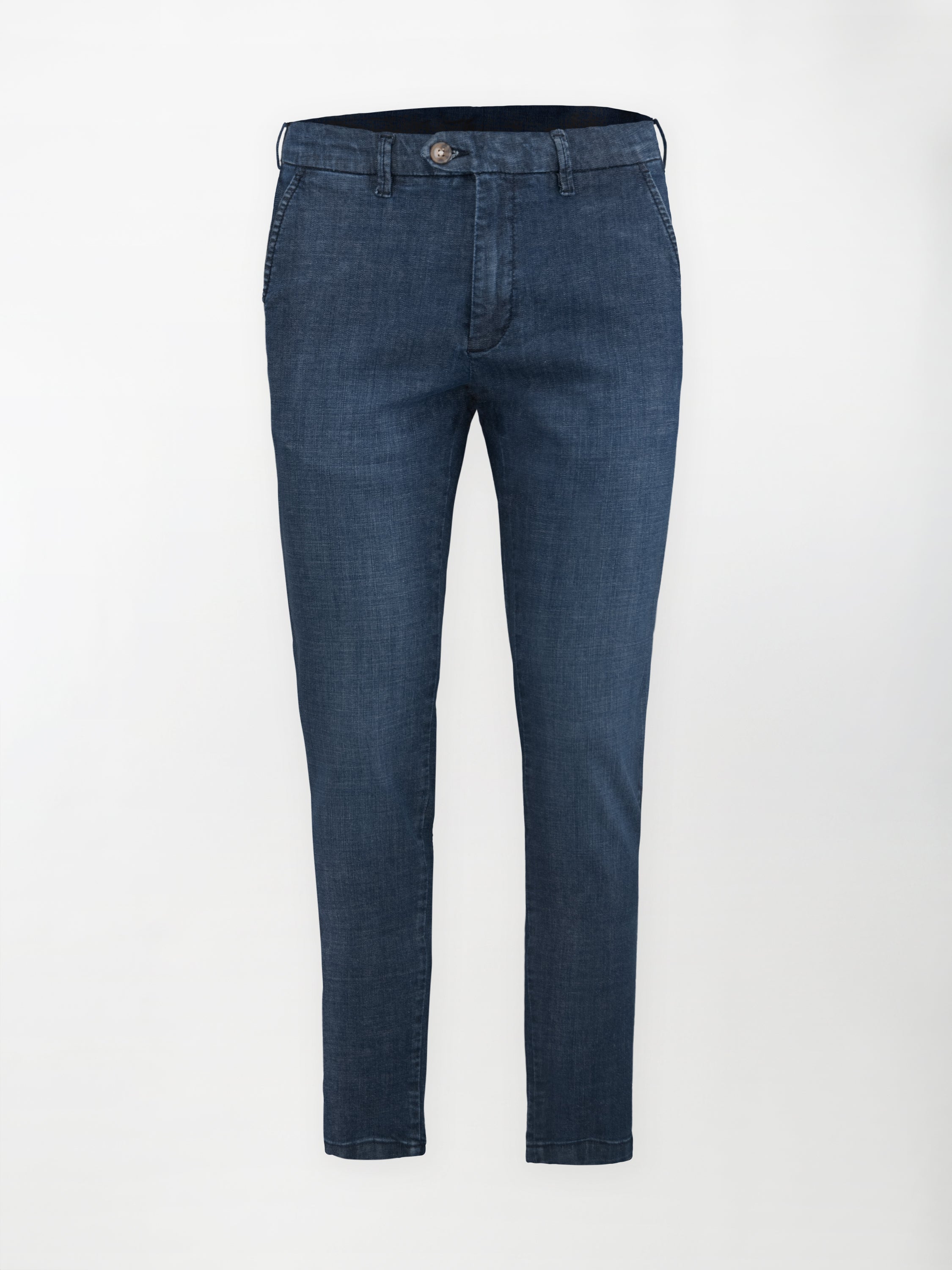 Panta Jeans sportivo in cotone elasticizzato - Color Blu medio - Slim fit image 0