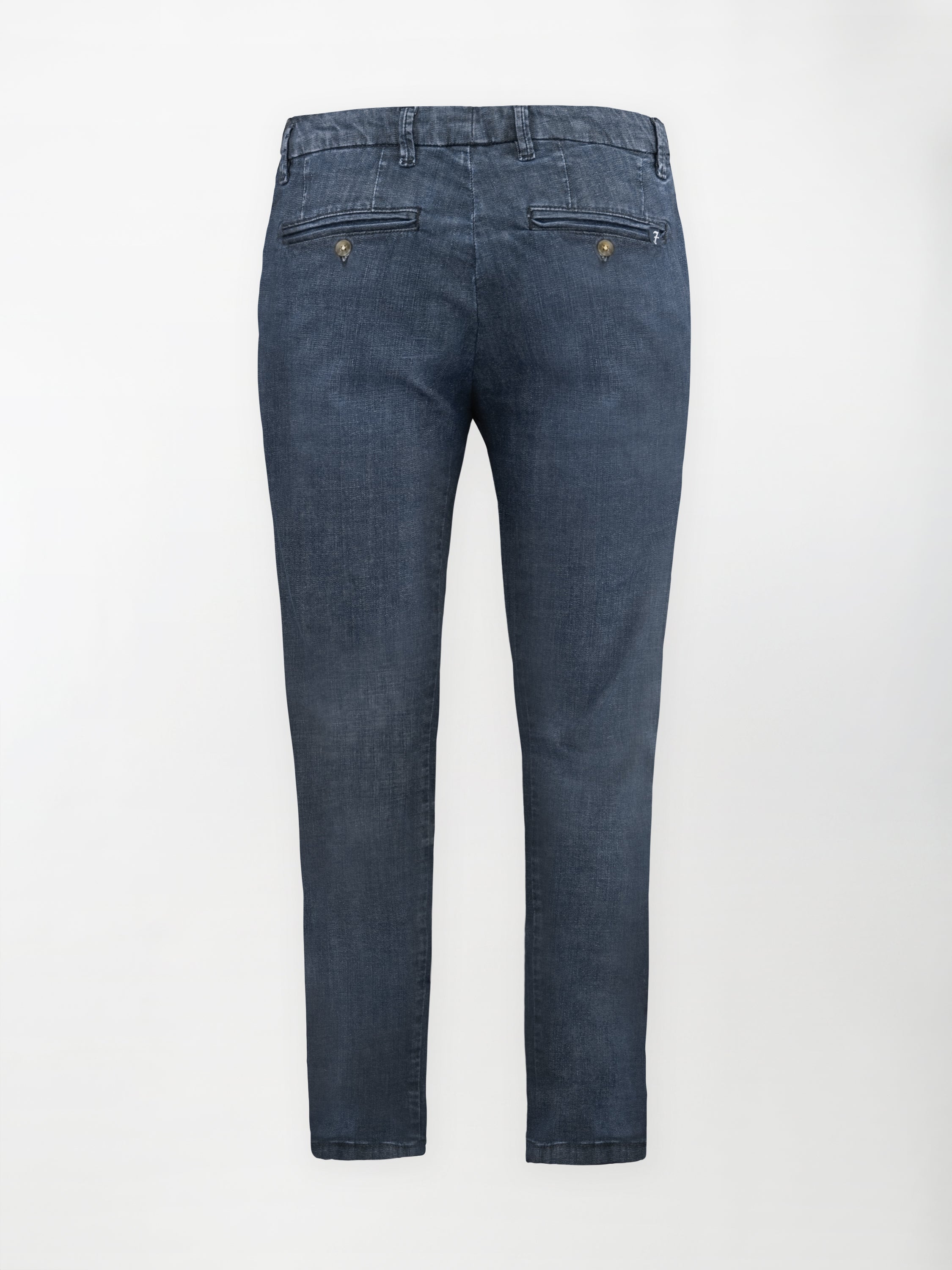 Panta Jeans sportivo in cotone elasticizzato - Color Blu scuro - Regular fit image 1