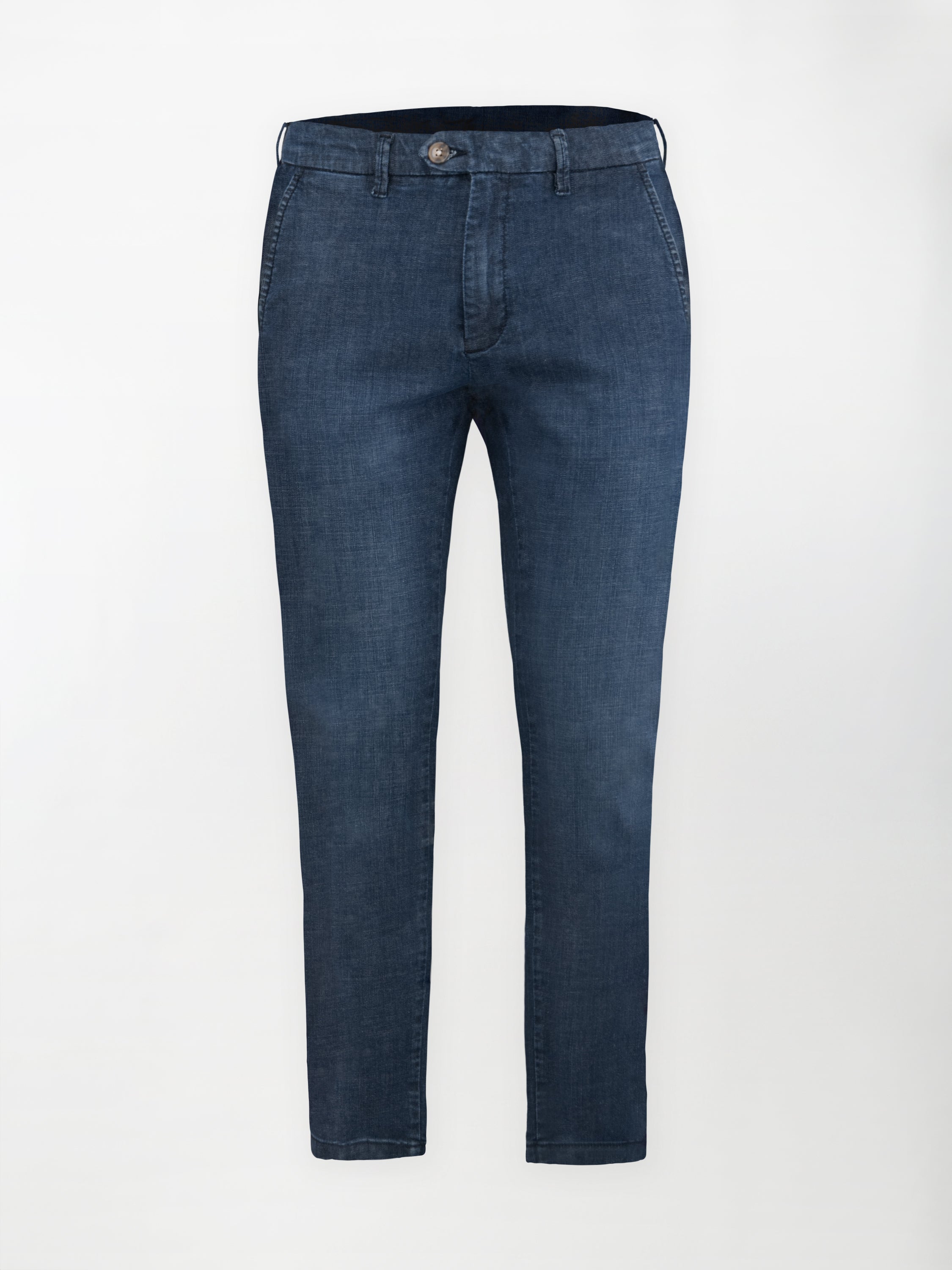 Panta Jeans sportivo in cotone elasticizzato - Color Blu medio - Regular fit image 0