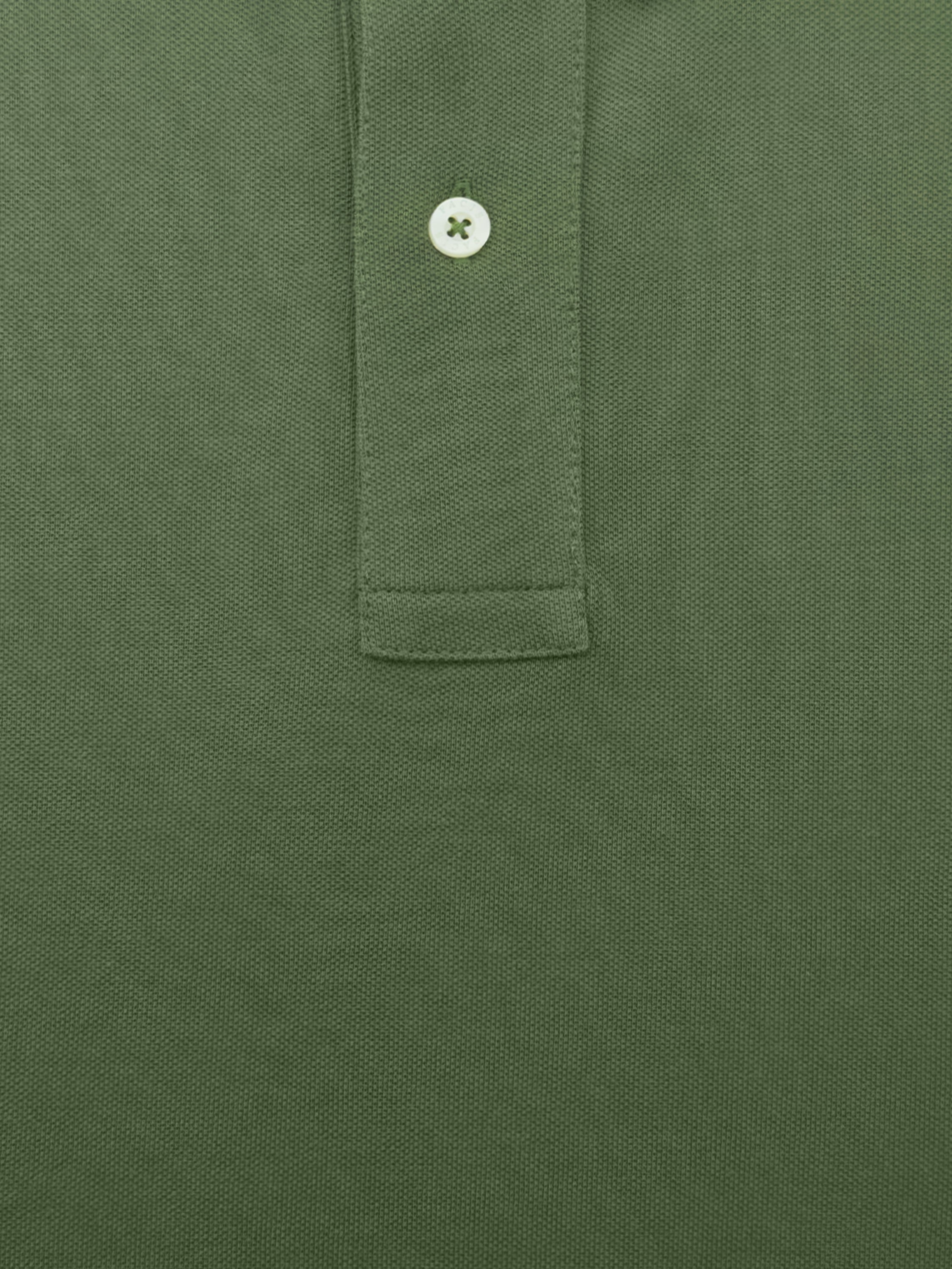Polo in cotone Piquet - color Verde in tinta unita image 2