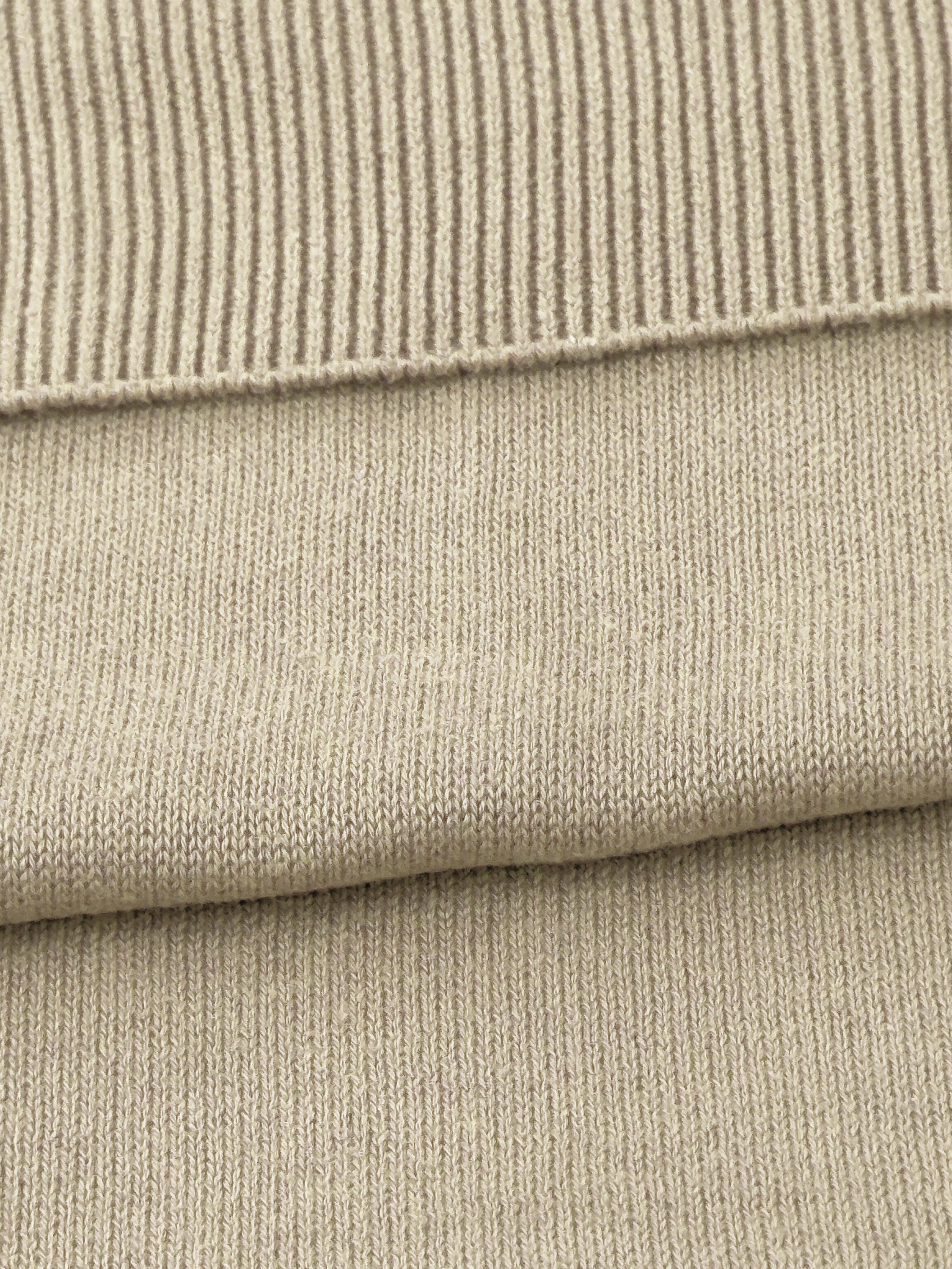 Maglia girocollo in puro cotone - color Beige image 2